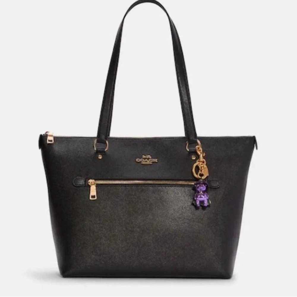 NWT Coach Halloween Witch Bear Charm In Purple with packaging - Picture 11 of 11